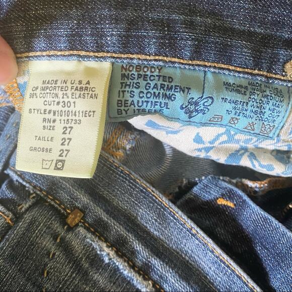 Goldsign Envy Cropped Capri Straight Leg Stretch Denim Jeans, 27 - Picture 10 of 10